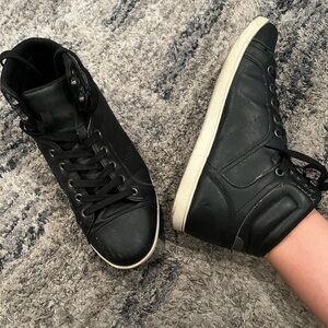 Black High-Top Sneakers